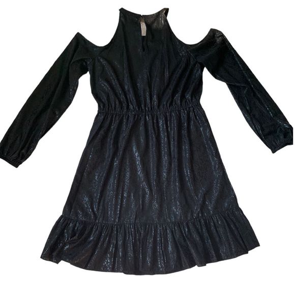 Michael Kors Long Sleeve Cold Shoulder Dress Size L - Picture 2 of 9